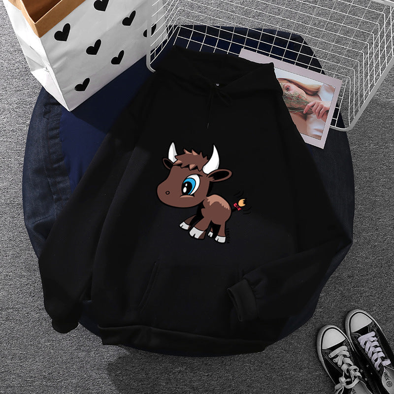 Damen Kapuzenpullover Tiermotiv