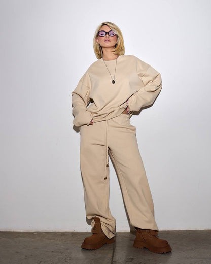 Damen Sweat-Set Elastisch Lässig Norvielle