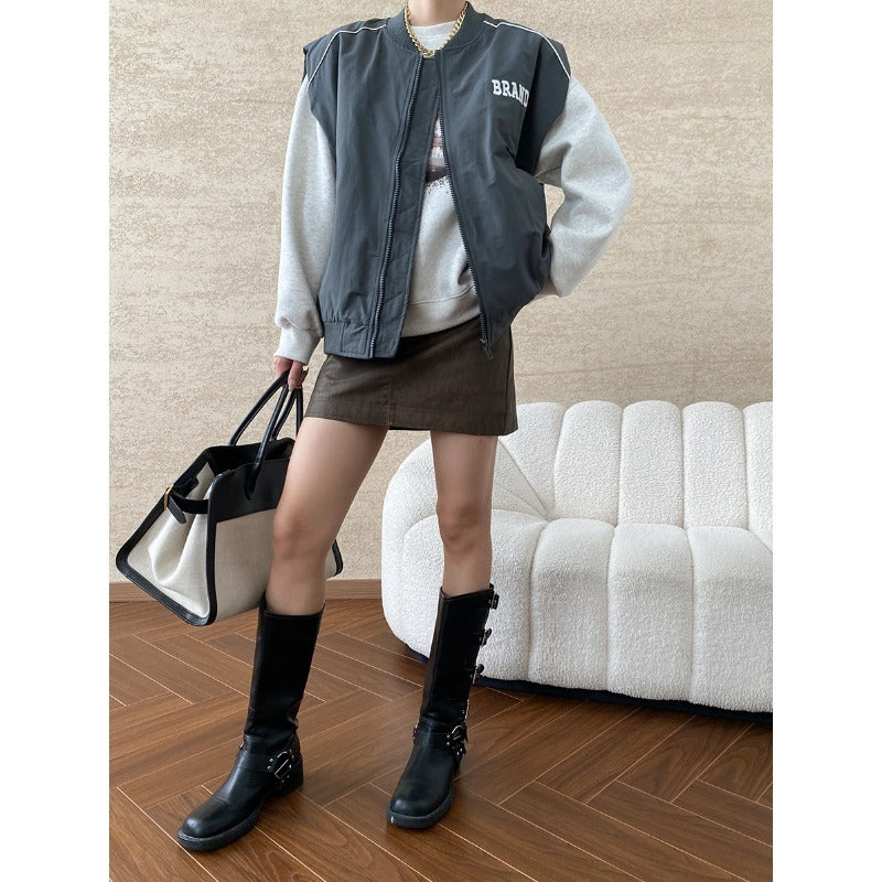 Damen Bomberjacke Urbaner Stil Hochwertiges Material