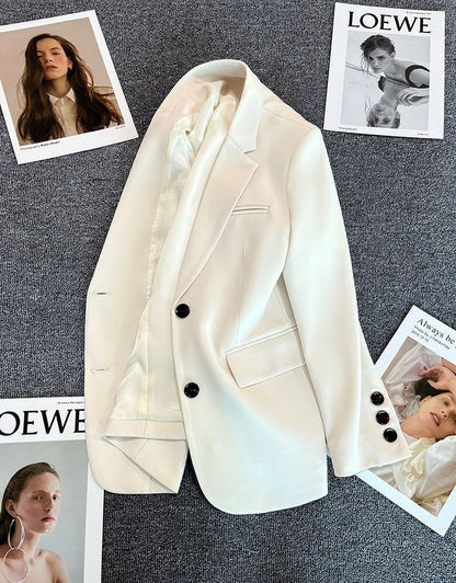 Damen Blazer Elegantes Design dekorative Knöpfen