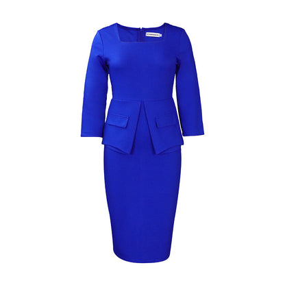 Damen Businesskleid Figurbetont Norvielle
