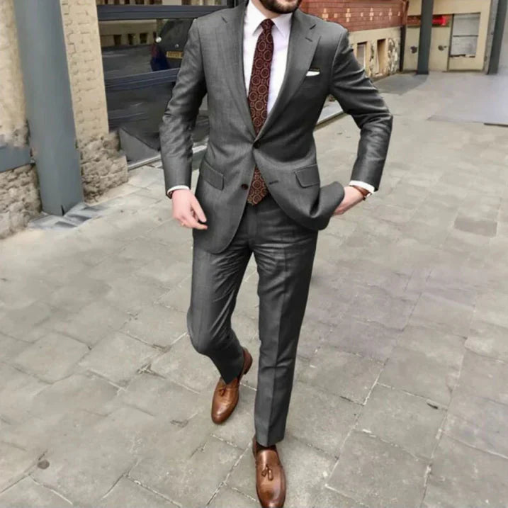 Herren Zweiteiler Anzug Jacke und Hose - Norvielle