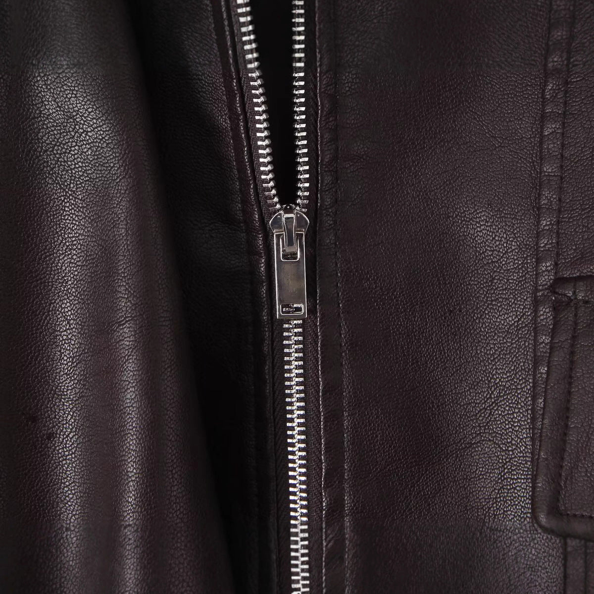 Damen Kunstlederjacke Modernes Design Praktische Taschen