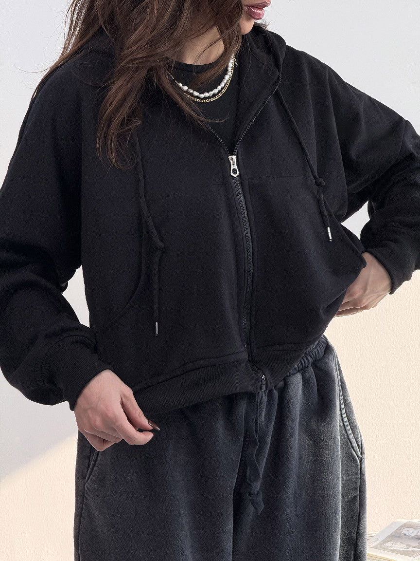 Damen Hoodie mit weiten Ärmeln und Taschen Norvielle