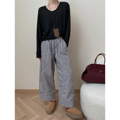 Damen Palazzo-Hose Gestreift Norvielle