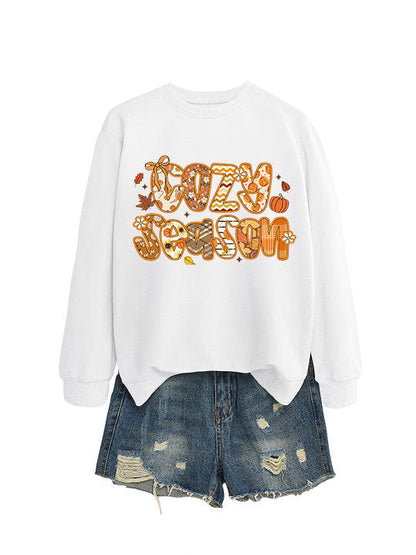 Damen Sweatshirt Herbstdesign Lässig Norvielle