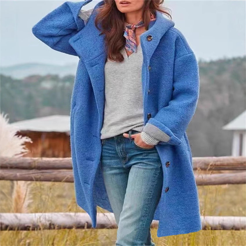 Damen Oversized Freizeitmantel Norvielle Modischer Schnitt - Norvielle