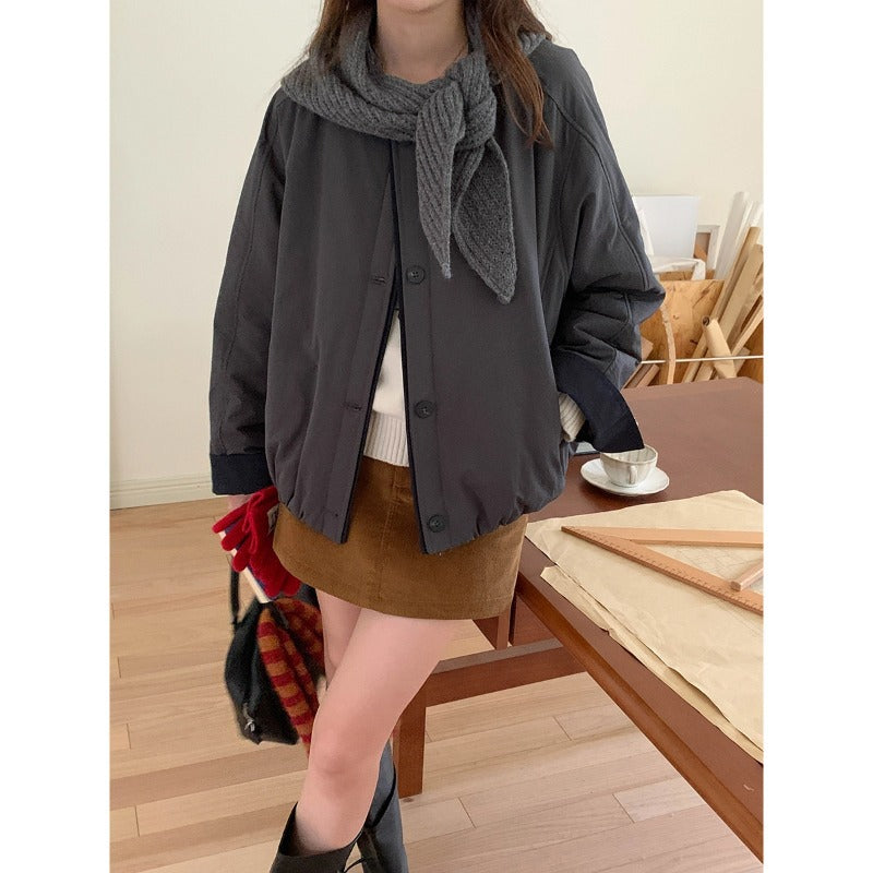 Damen Übergangsjacke Norvielle Lässig Knöpfe Elegant