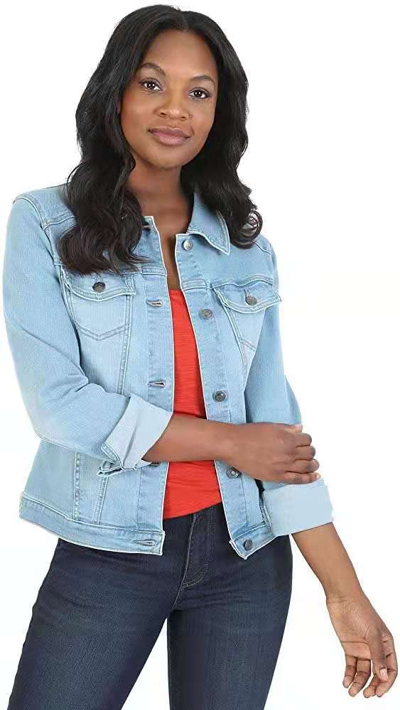 Damen Denimjacke klassisch mit Dekornähten
