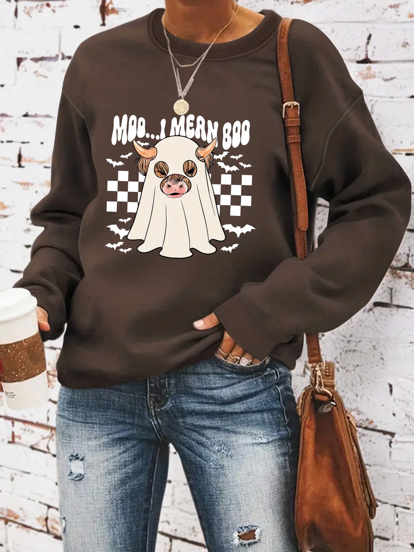 Damen Sweatshirt Halloween-Design Norvielle