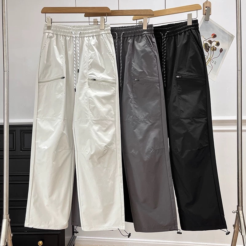 Damen Outdoorhose Leicht Atmungsaktiv Verstellbar Schwarz - Norvielle