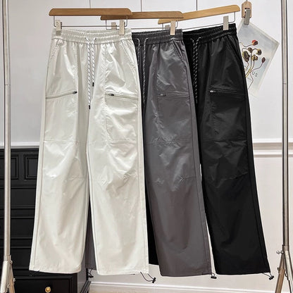 Damen Outdoorhose Leicht Atmungsaktiv Verstellbar Schwarz - Norvielle