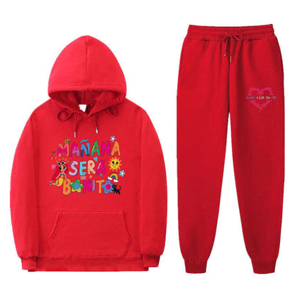 Damen Sweatshirt Jogginghose Set Bunt Norvielle