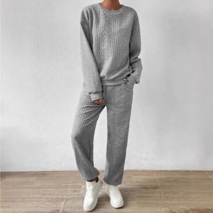 Damen Strickset Lockerer Schnitt Kuschelig Norvielle
