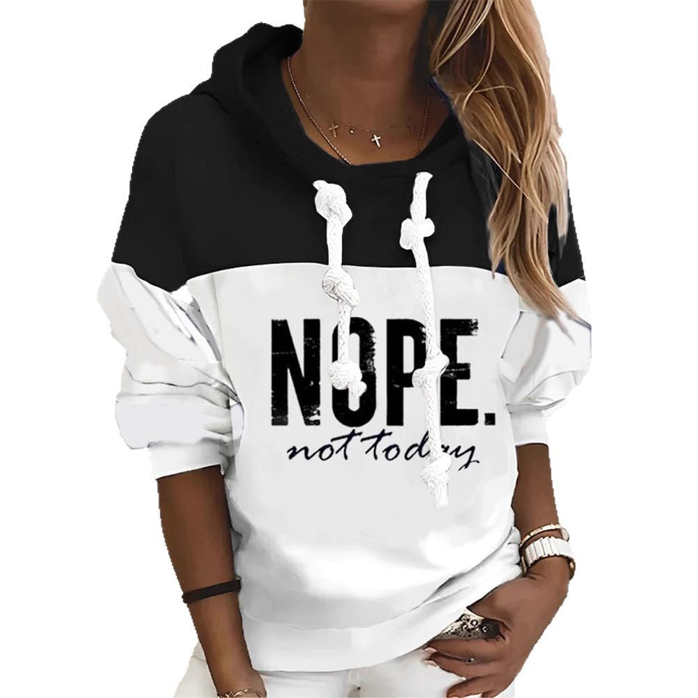Damen Kapuzenpullover Lässig Mit Schriftzug Norvielle