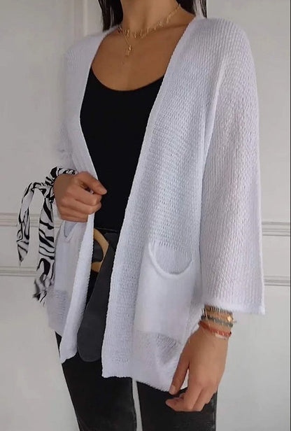 Damen Strickjacke Lässig Mit Taschen Norvielle