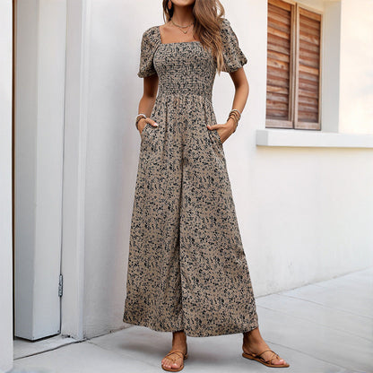 Damen Jumpsuit Floralmuster Bequem Norvielle