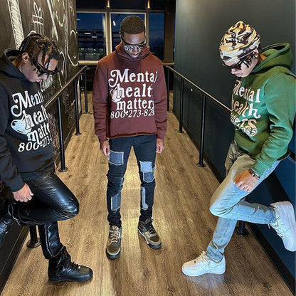 Damen Kapuzenpulli Statement-Druck Norvielle