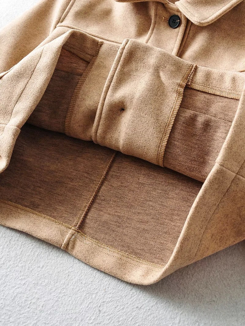 Damen Kurzjacke Modisch Taschen Norvielle
