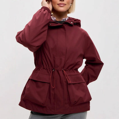 Damen Wasserdichte Jacke Verstellbarer Bund Norvielle