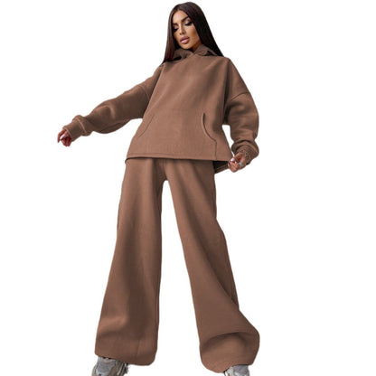 Damen Hoodie Sweatpants Set Relaxed Fit Norvielle