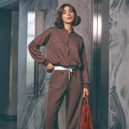 Damen Oversized Loungewear Set Hochwerder Bund Norvielle