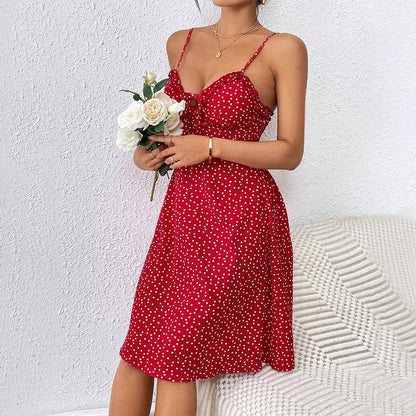 Damen Minikleid Luftiger Schnitt Rüschendetail Norvielle