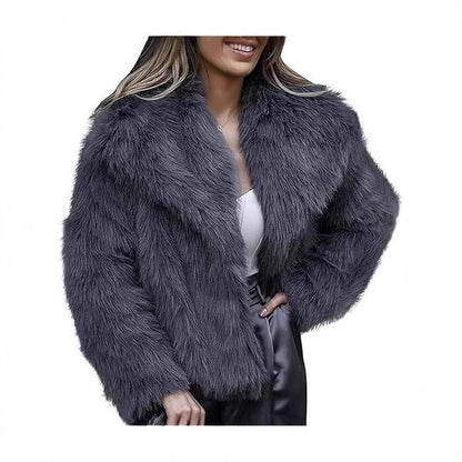 Kunstfelljacke Damen Elegantes Design Wärme