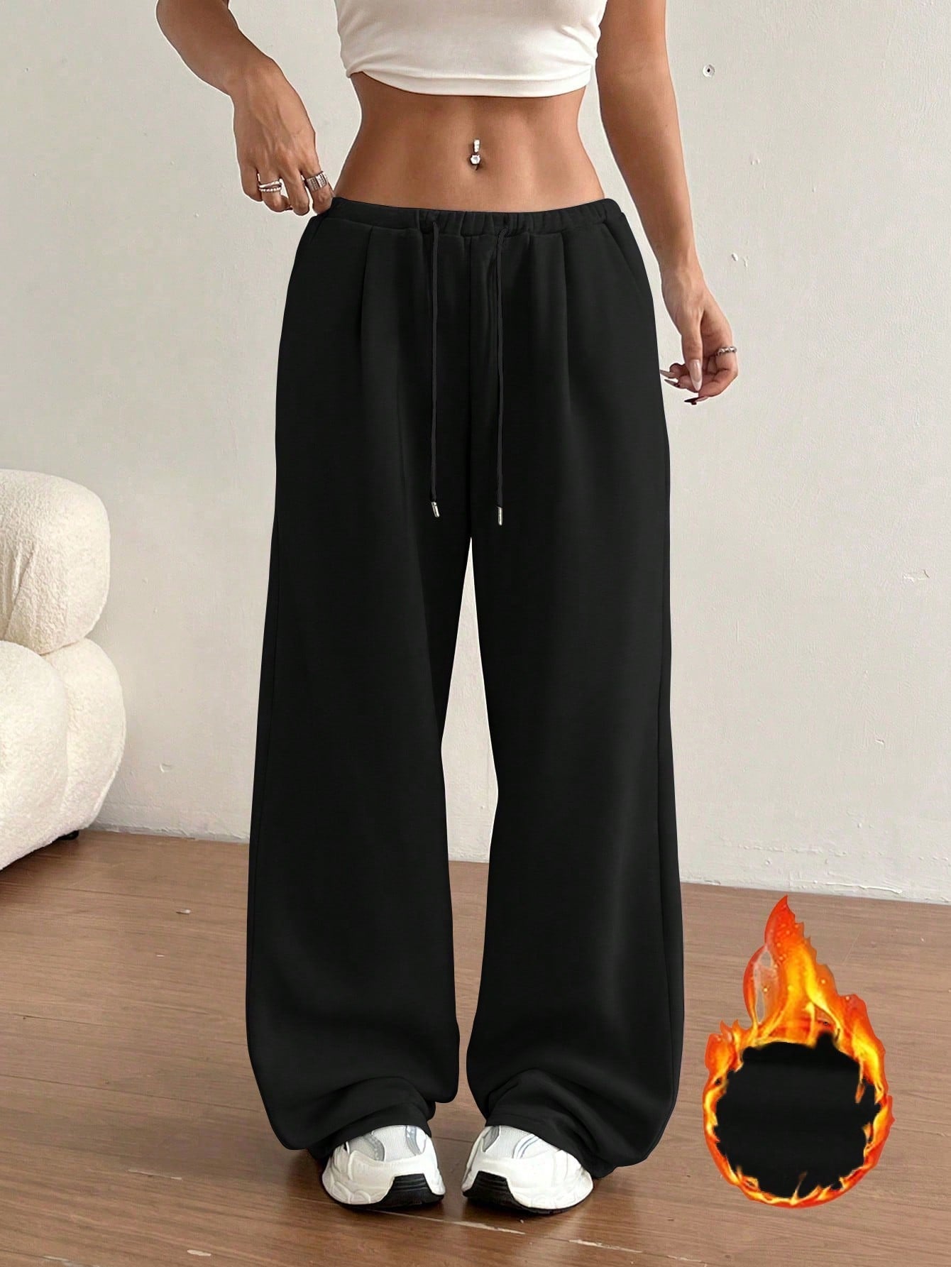 Damen Sweathose Bequem Lässiger Schnitt Norvielle