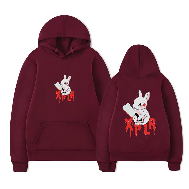 Damen Kapuzensweater Cartoon-Motiv Bequem Norvielle