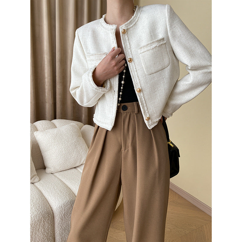 Damen Bouclé-Jacke Elegantes Design Norvielle - Norvielle