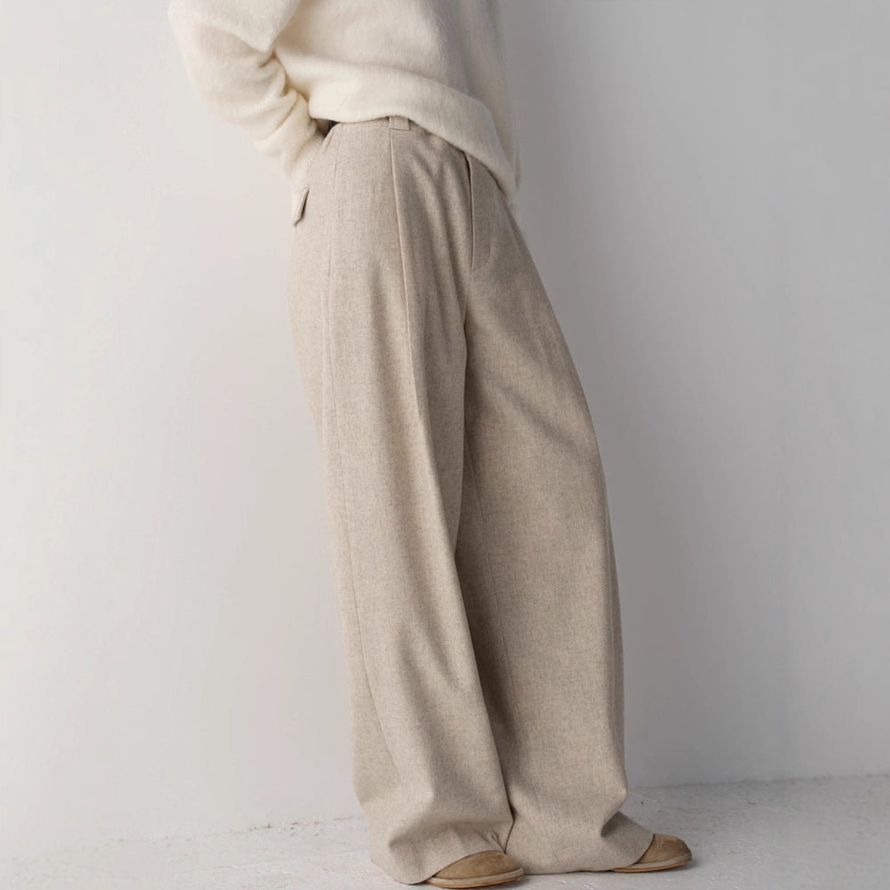 Damenweite Stoffhose Norvielle Elegantes Design