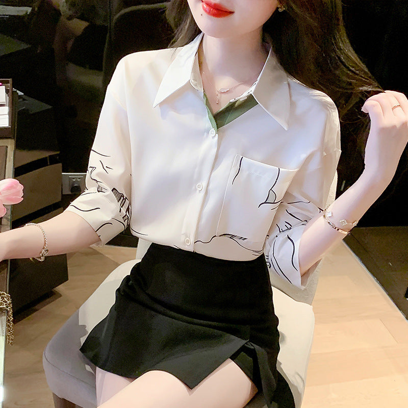 Damen Bluse Klassischer Schnitt Modernes Design Norvielle