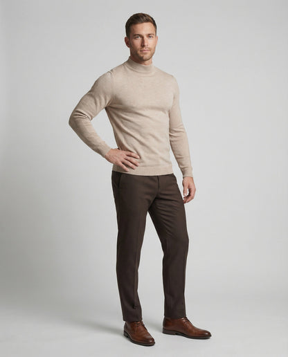 Merinowolle Rollkragenpullover