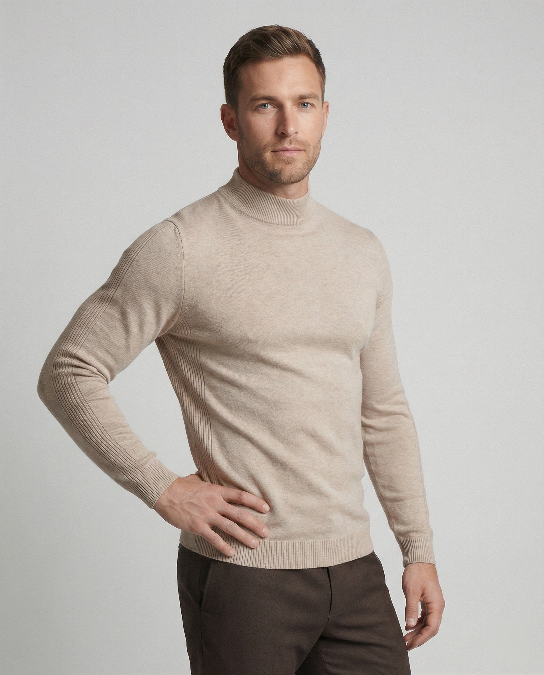 Merinowolle Rollkragenpullover - Norvielle