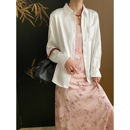 Damen Bluse mit Stickdetails Klassischer Schnitt Norvielle