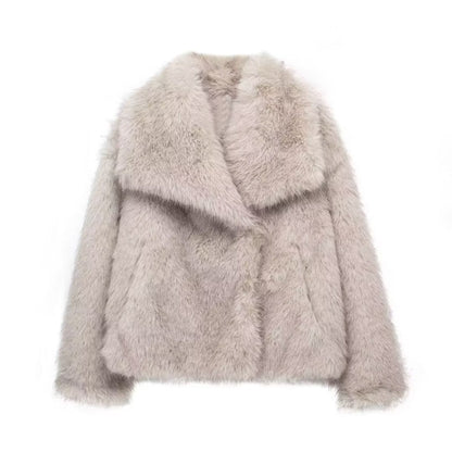 Kunstfelljacke Damen Elegantes Design Wärme