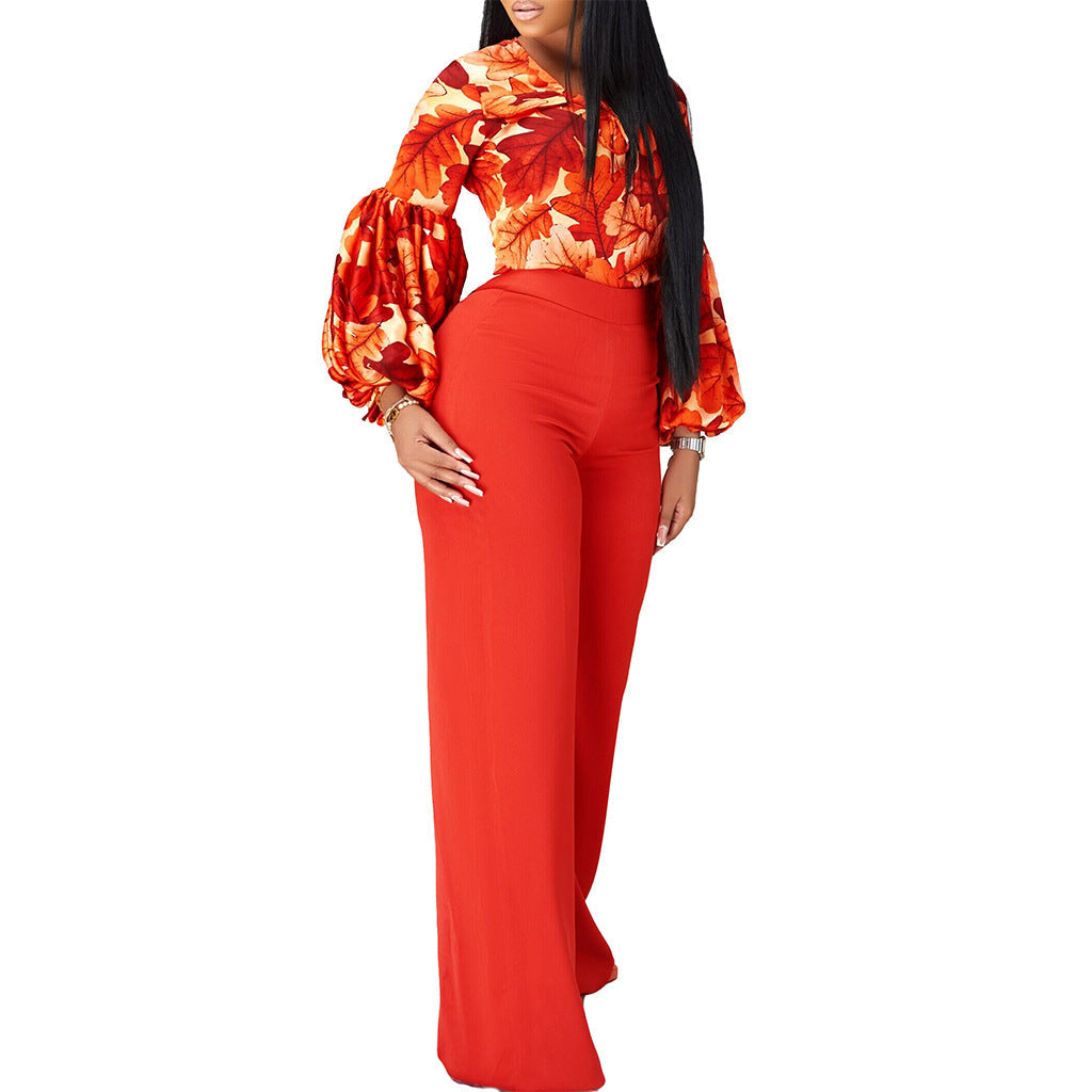Damen Jumpsuit Aufregendes Ärmeldesign Norvielle