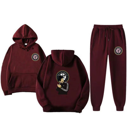 Damen Pullover Set mit Jogginghose und einzigartigem Druck
