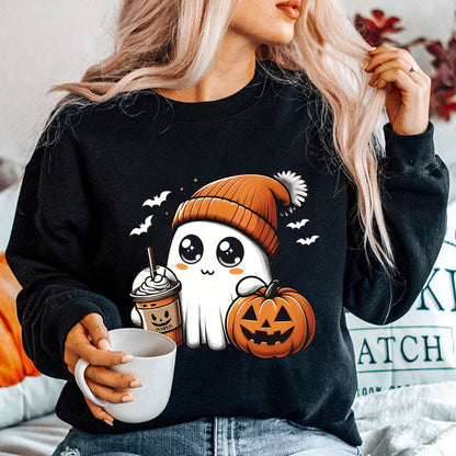 Damen Sweatshirt Halloween-Grafikdesign Norvielle