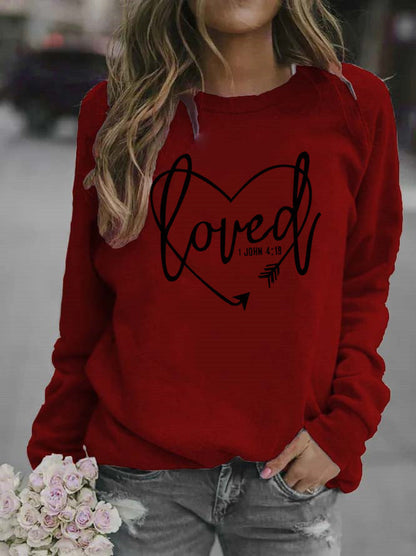 Damen Sweatshirt Inspirierender Schriftzug Trendiges Design Norvielle