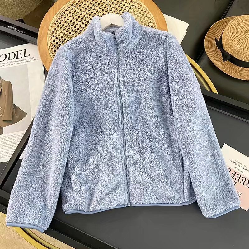 Damen Fleecejacke Weiches Innenfutter Hochkragen Norvielle