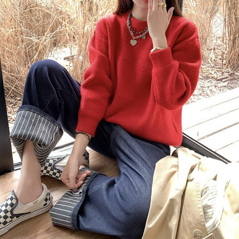 Damen Strickpullover Oversized Norvielle