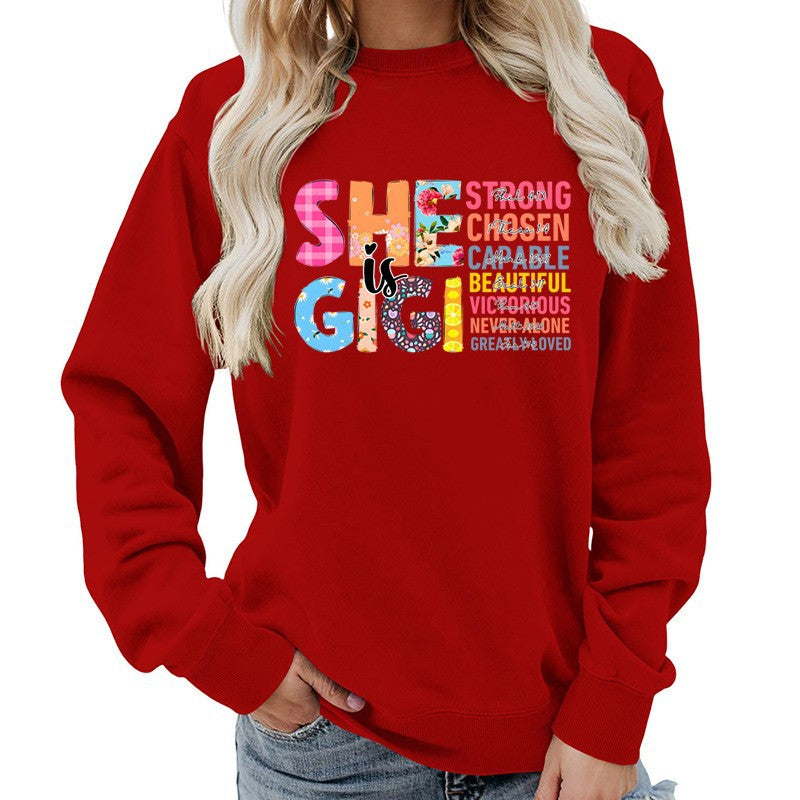 Damen Sweatshirt Inspirierendes Text-Design Norvielle