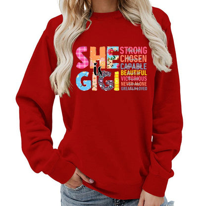 Damen Sweatshirt Inspirierendes Text-Design Norvielle