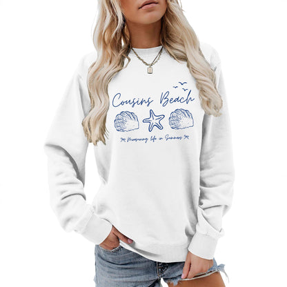 Damen Sweatshirt Maritimes Motiv Bequemer Schnitt Norvielle - Norvielle
