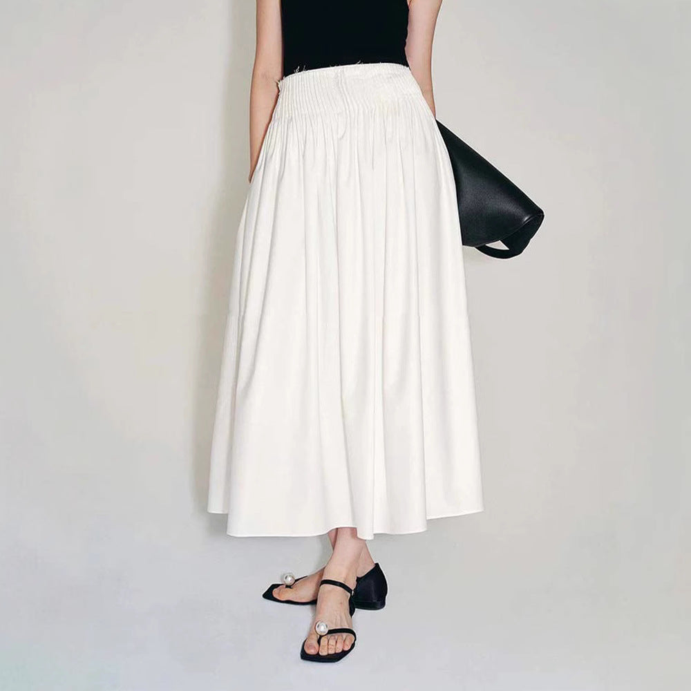 Damen Midirock Plissee Details Norvielle - Norvielle
