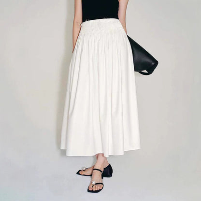 Damen Midirock Plissee Details Norvielle - Norvielle