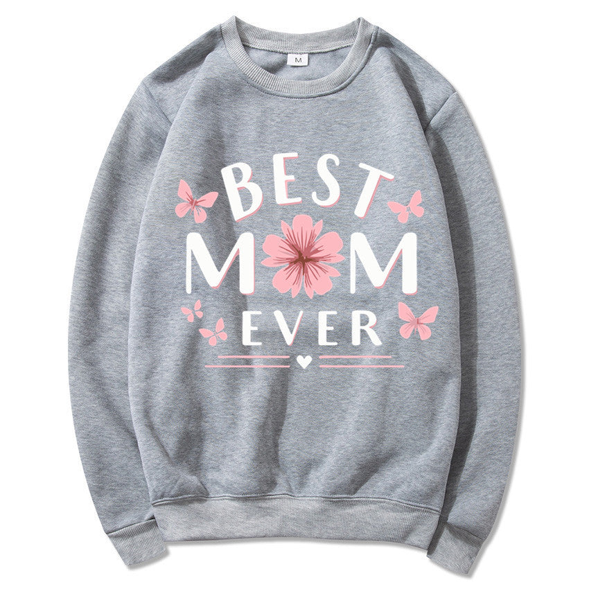 Damen Sweatshirt Florales Design Weich Rosa