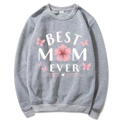 Damen Sweatshirt Florales Design Weich Rosa